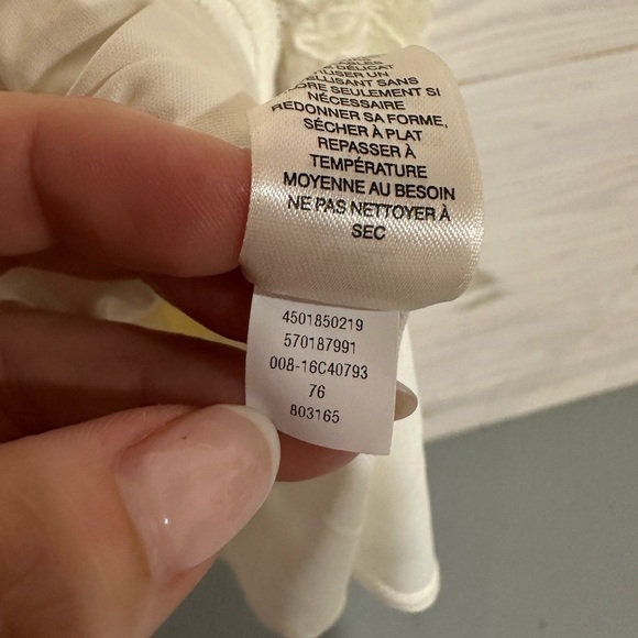 Elegant Lace Cream Top - Picture 6 of 6